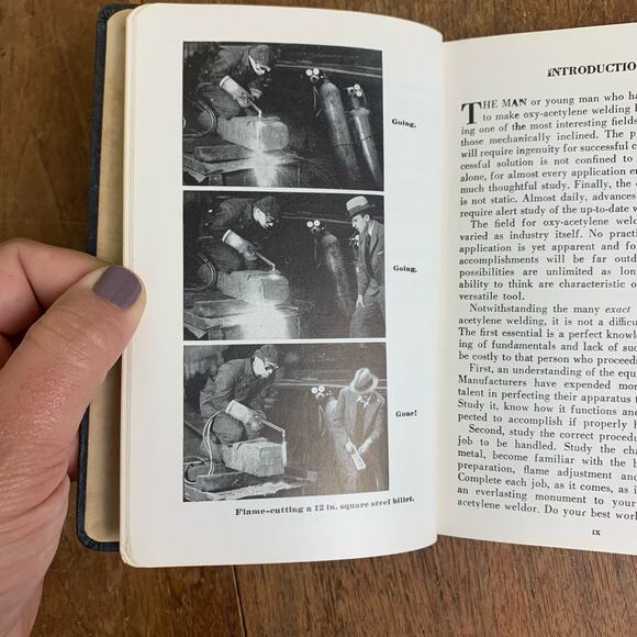Vintage Hardcover Book The Oxy-Acetylene Weldor's Handbook 6th Edition 1960 - Picture 8 of 16